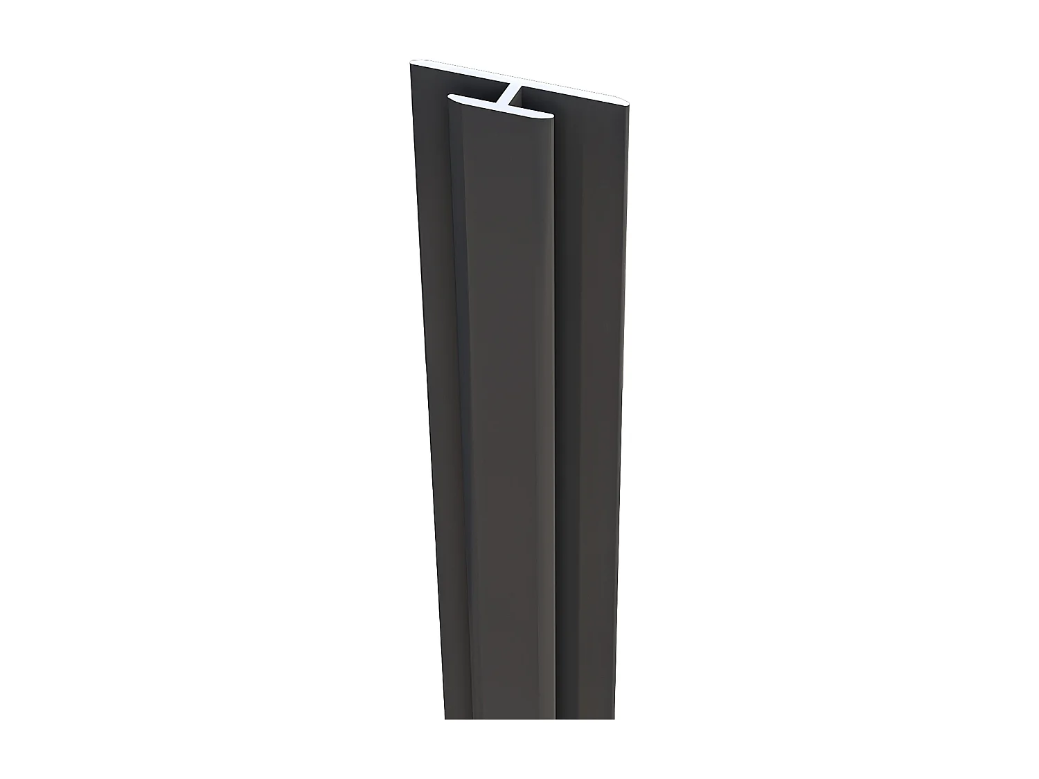 AICA Set van 2 ZWARTE aluminium douchewandpanelen met 1 profielen - L120xL120xH210 cm, muurbescherming, schimmelwerend, eenvoudig te installeren