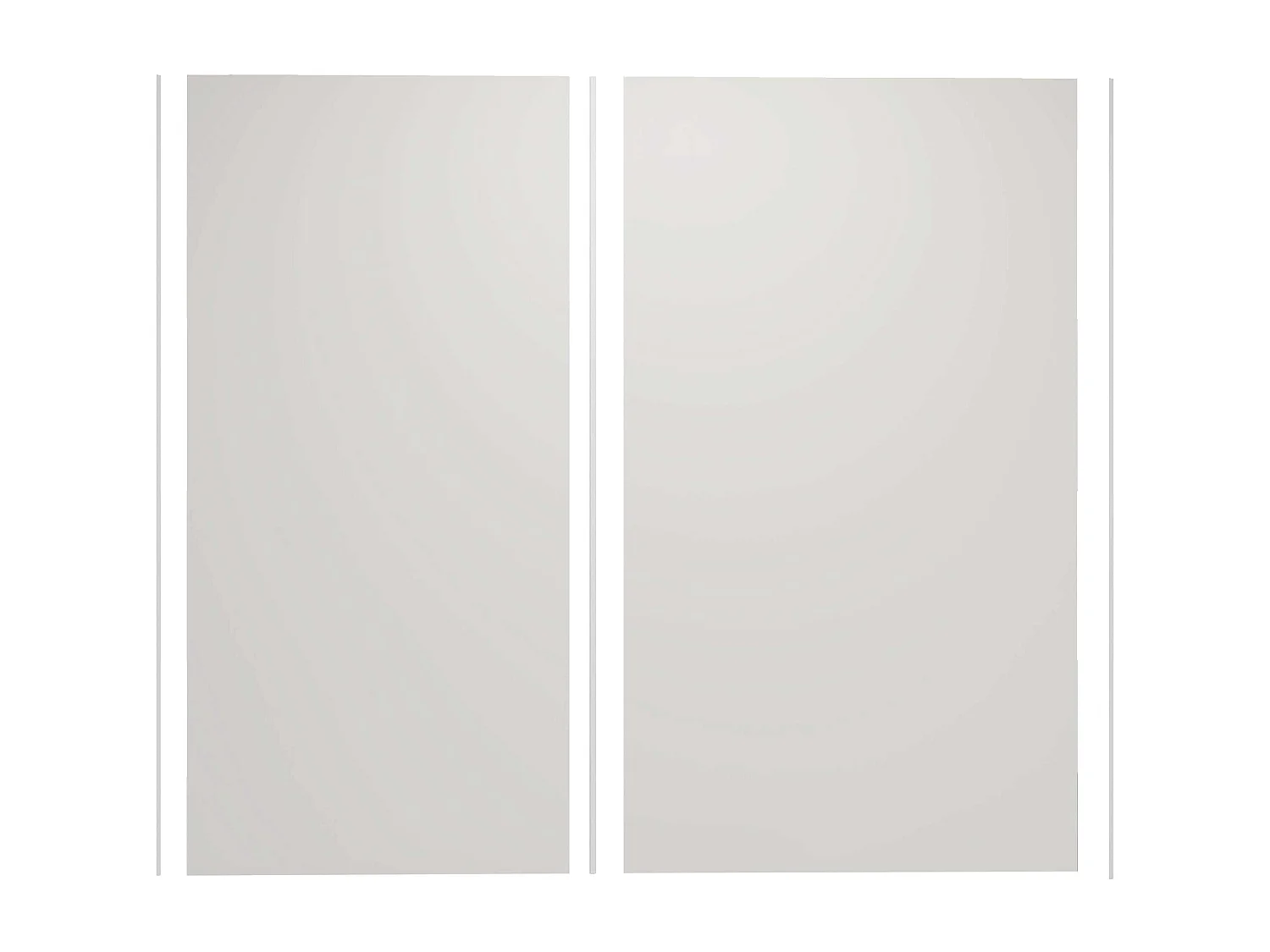 AICA Lot de 2 panneaux muraux de douche Ivoire en aluminium avec 3 profilés — L80xL90xH210 cm ,protection murale, antimoisissure,facile à installer