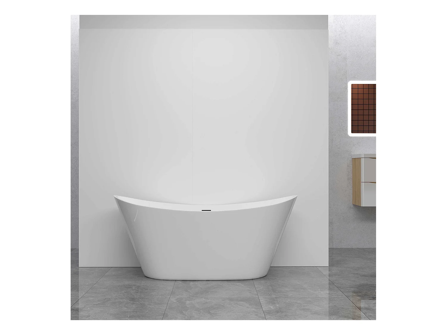 AICA Lot de 2 panneaux muraux de douche Blanc en aluminium avec 1 profilés — L80xL100xH210 cm, protection murale,antimoisissure,facile à installer