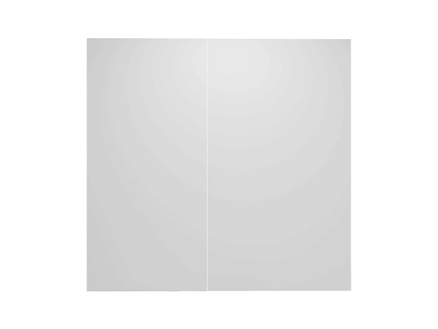 AICA Lot de 2 panneaux muraux de douche Blanc en aluminium avec 1 profilés — L80xL100xH210 cm, protection murale,antimoisissure,facile à installer