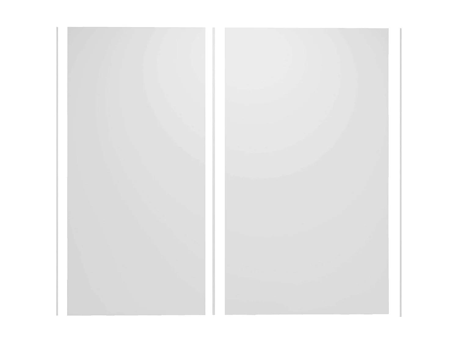 AICA Lot de 2 panneaux muraux de douche Blanc en aluminium avec 3 profilés — L80xL120xH210 cm ,protection murale,antimoisissure,facile à installer