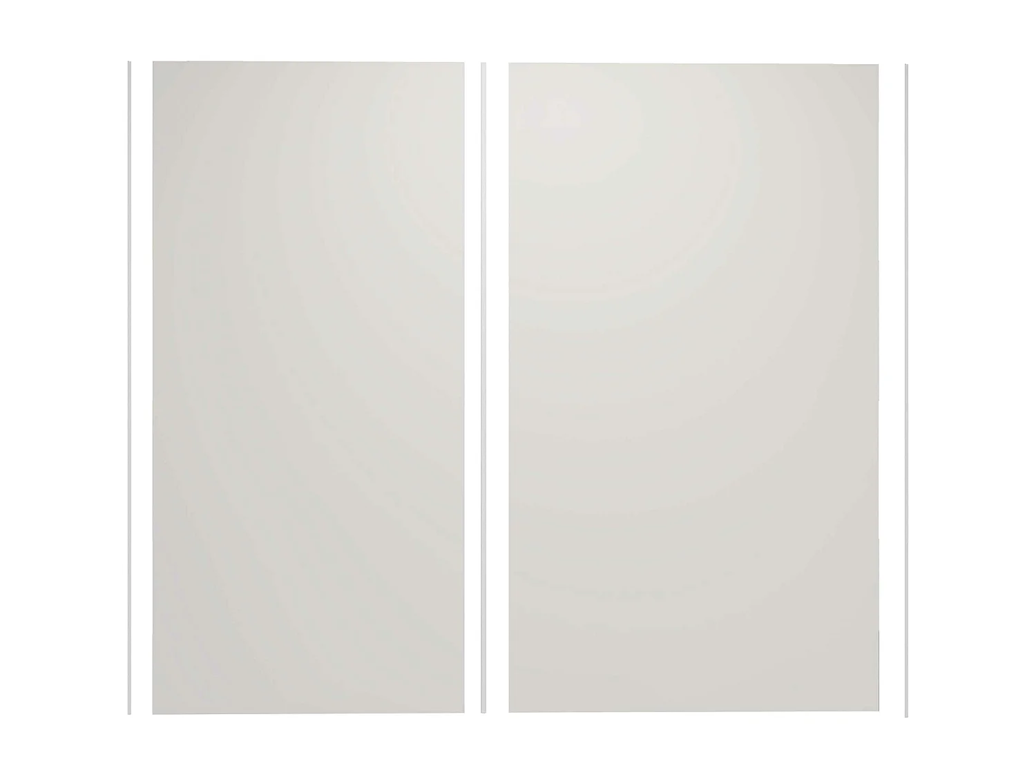 AICA Lot de 2 panneaux muraux de douche Ivoire en aluminium avec 3 profilés — L80xL100xH210 cm, protection murale,antimoisissure,facile à installer