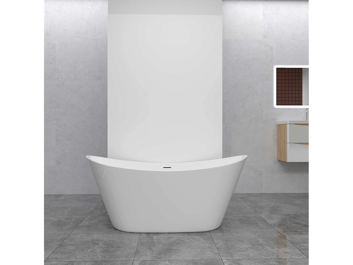 AICA Lot de 2 panneaux muraux de douche Blanc en aluminium avec 1 profilés — L40xL100xH210 cm ,protection murale,antimoisissure,facile à installer