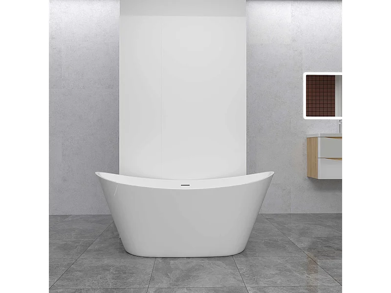 AICA Lot de 2 panneaux muraux de douche Blanc en aluminium avec 1 profilés — L40xL120xH210 cm ,protection murale,antimoisissure,facile à installer