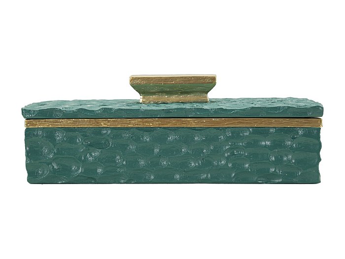 Portacandela MF735, Verde, 6,4x18,8x10,8 cm, Epikasa