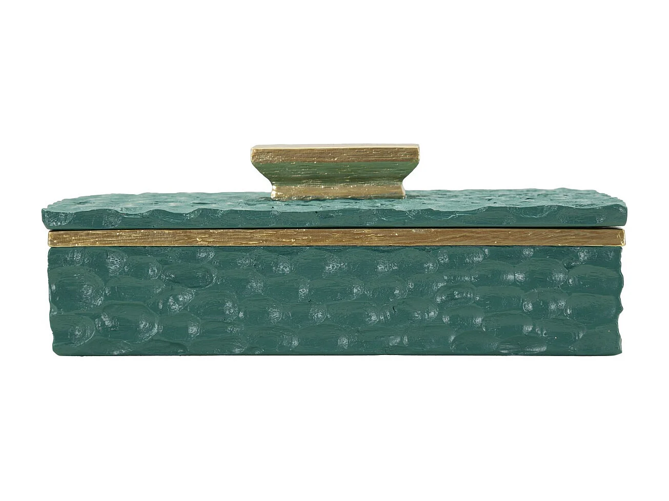 Świecznik MF735, Zielony, 6,4x18,8x10,8 cm, Seven Design