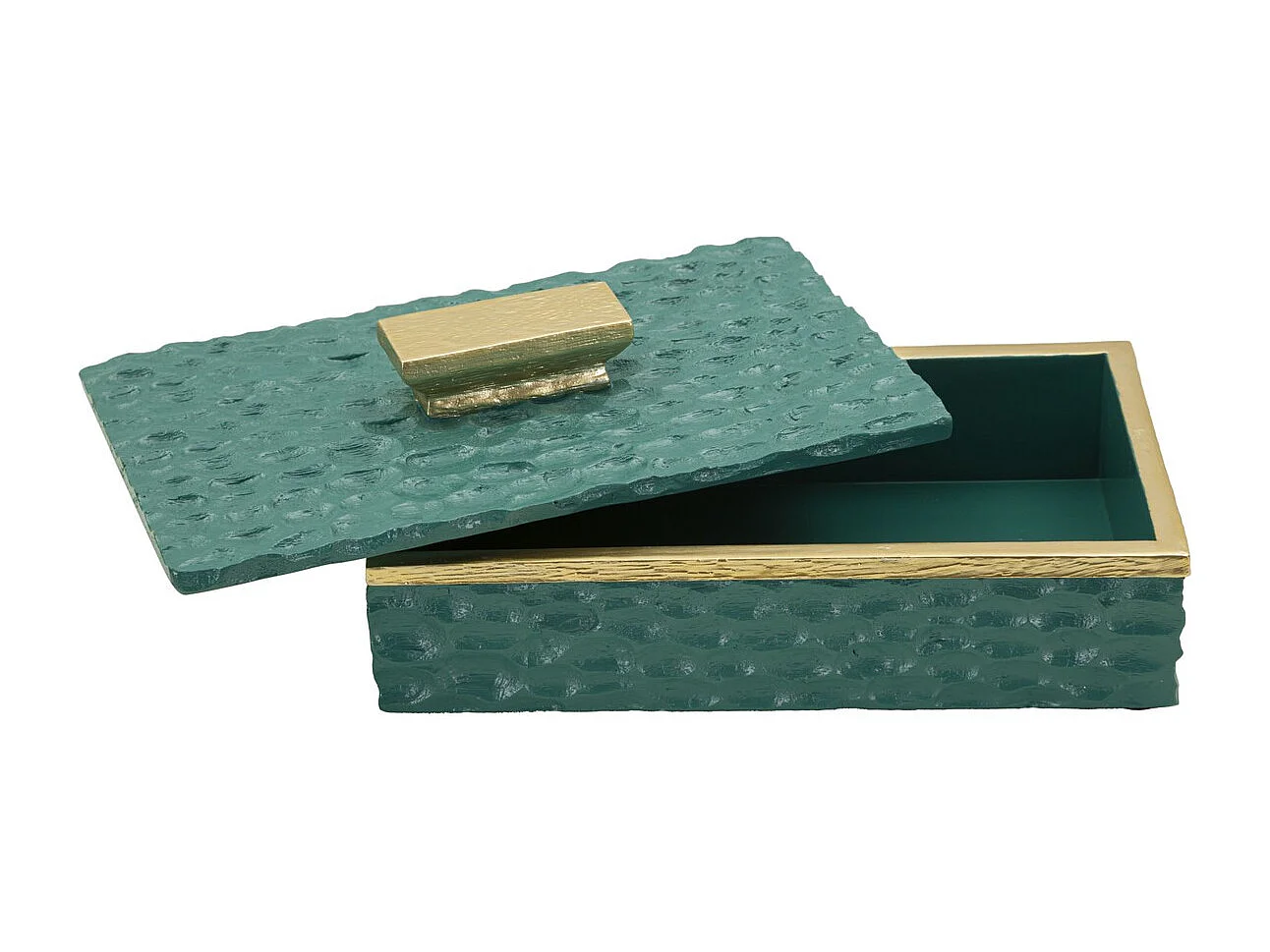 Świecznik MF735, Zielony, 6,4x18,8x10,8 cm, Seven Design