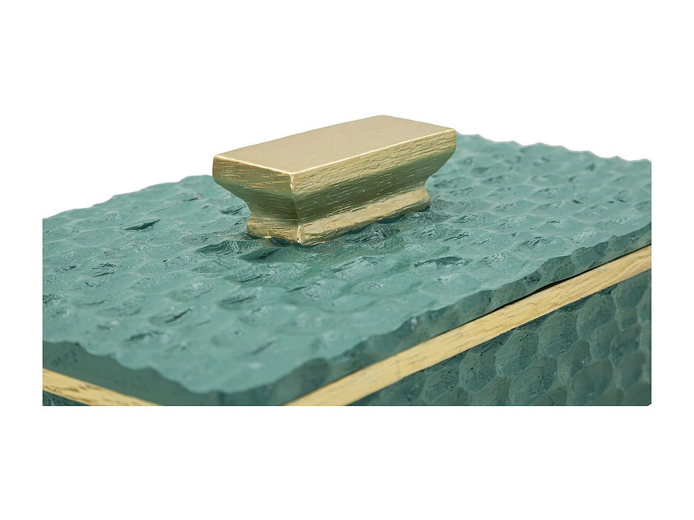 Świecznik MF735, Zielony, 6,4x18,8x10,8 cm, Seven Design