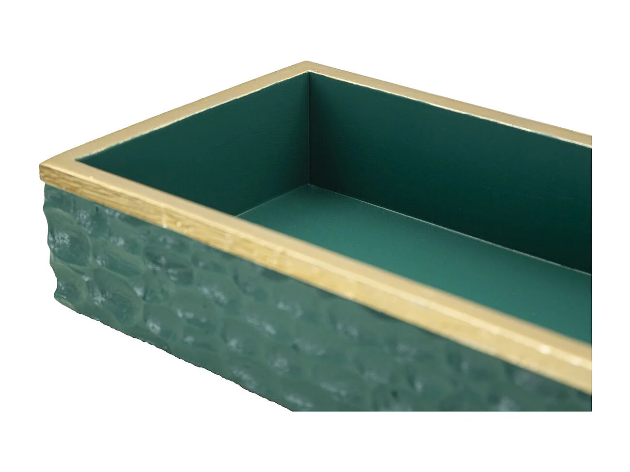 Świecznik MF735, Zielony, 6,4x18,8x10,8 cm, Seven Design