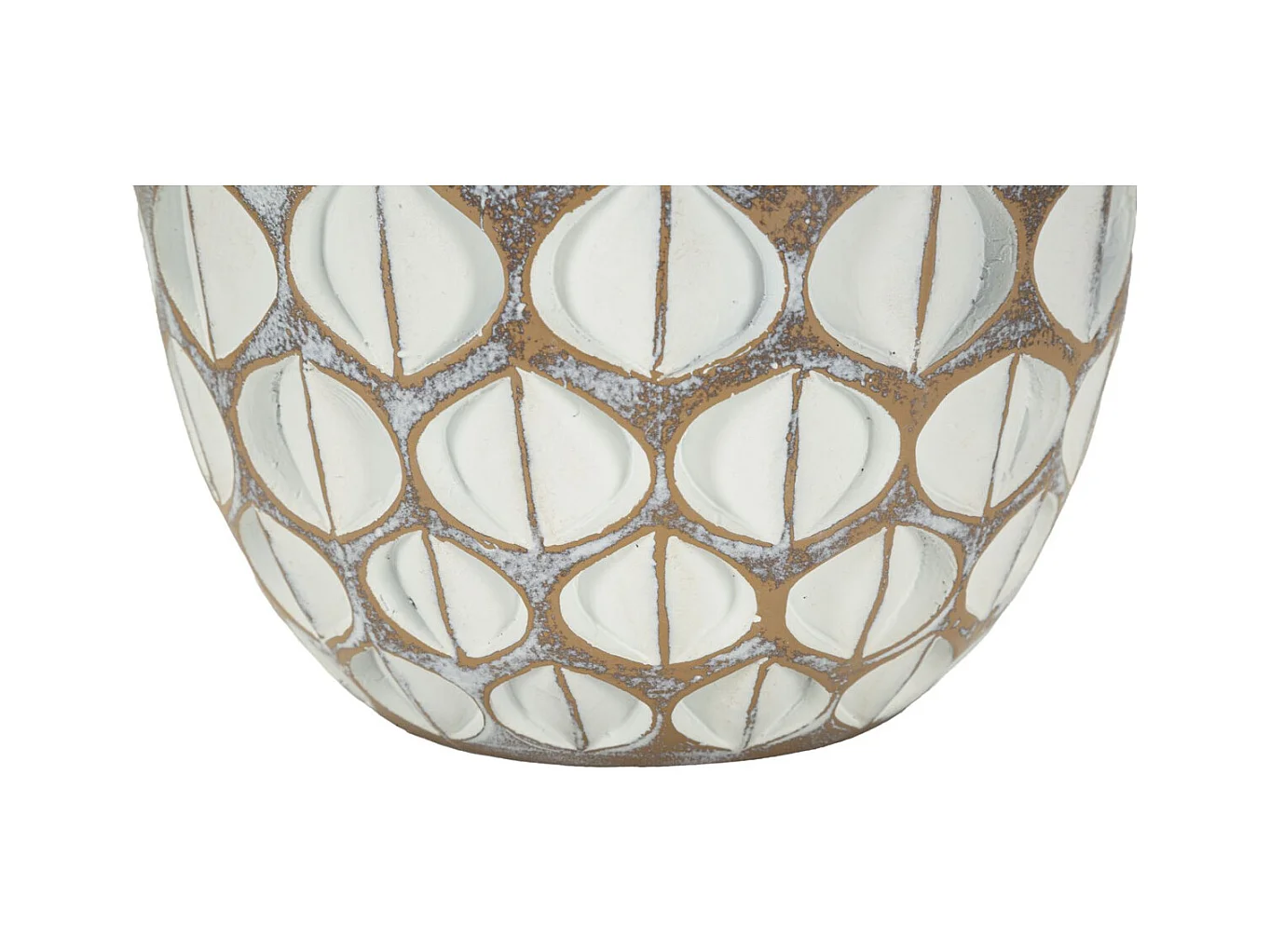 Wazon Dekoracyjny Stambuł, Biały, 45,5x20x20 cm, Seven Design