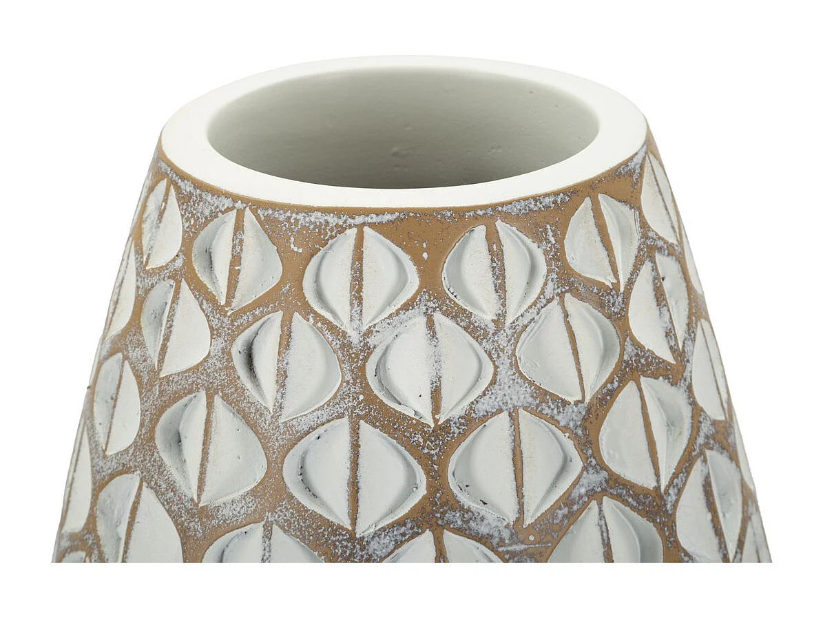 Vase Décoratif Istanbul, Blanc, 45,5x20x20 cm, Seven Design