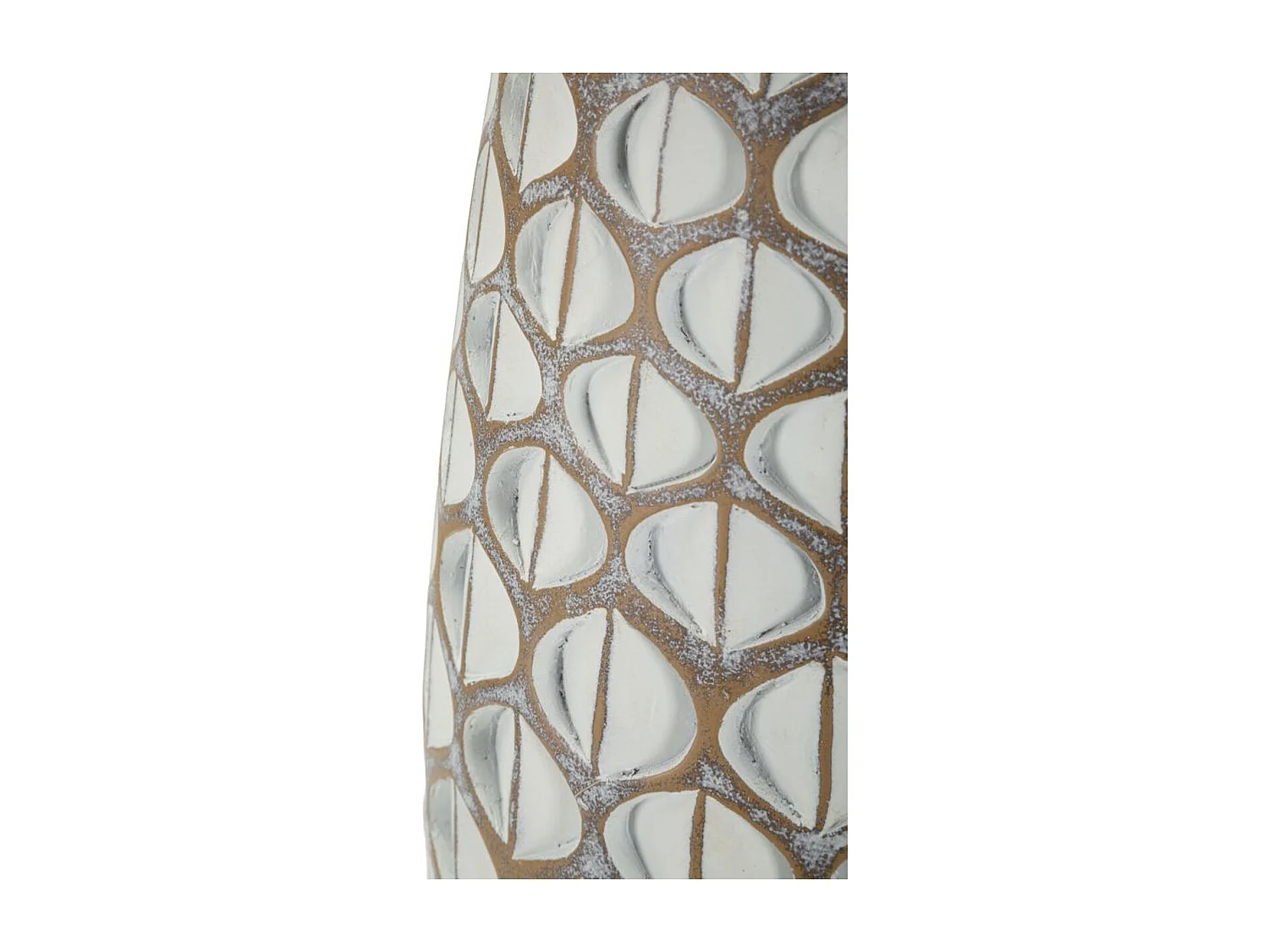 Vase Décoratif Istanbul, Blanc, 45,5x20x20 cm, Seven Design