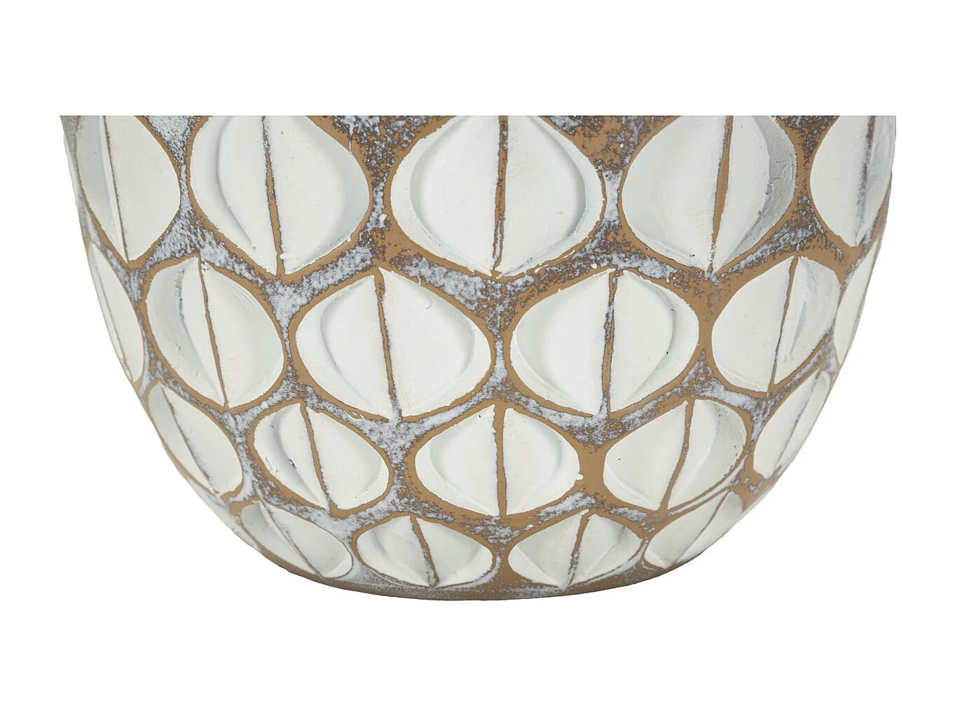 Vase Décoratif Istanbul, Blanc, 45,5x20x20 cm, Seven Design