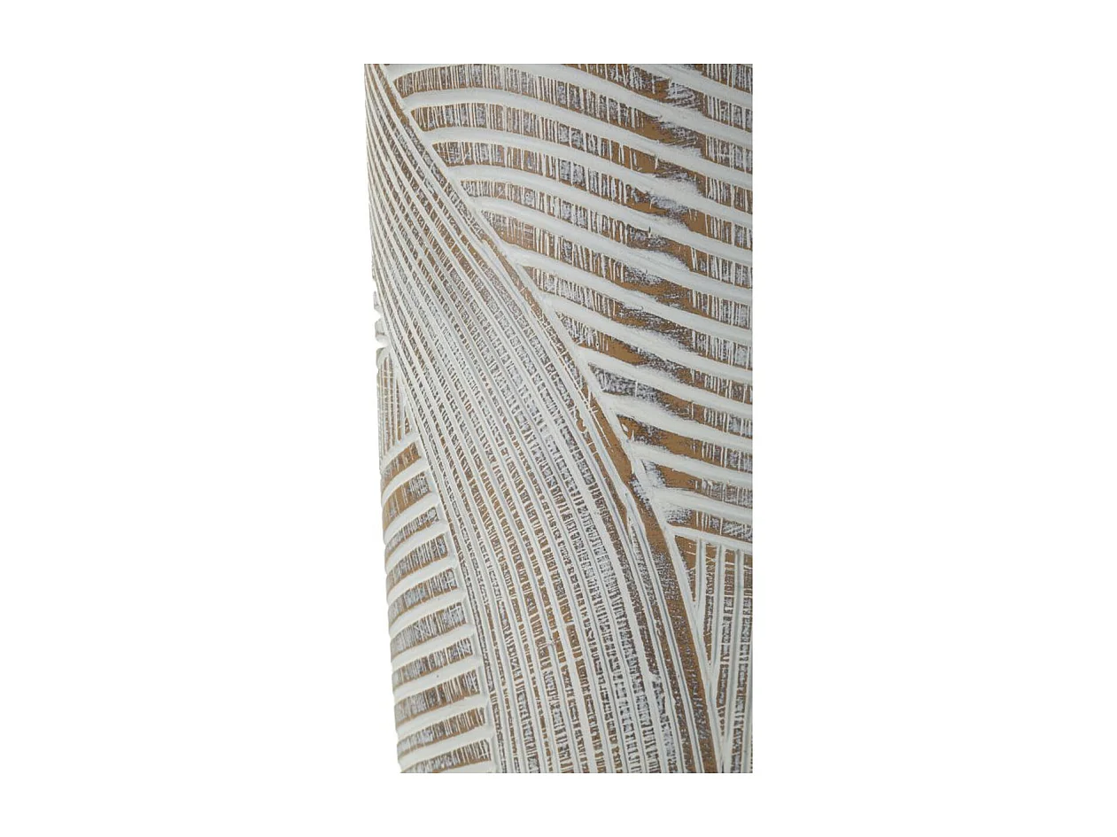 Vaso Decorativo Linhas, Branco, 45x18x18 cm, Seven Design