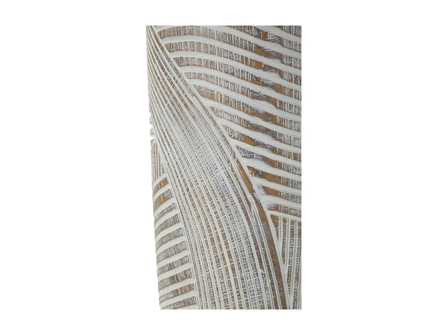 Vaso Decorativo Linhas, Branco, 45x18x18 cm, Seven Design