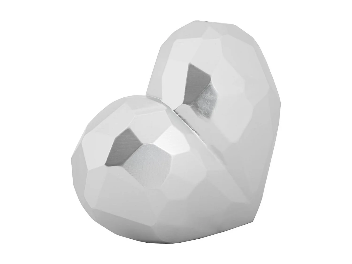 Wazon Dekoracyjny Serce, Srebrny, 18x19x9 cm, Seven Design