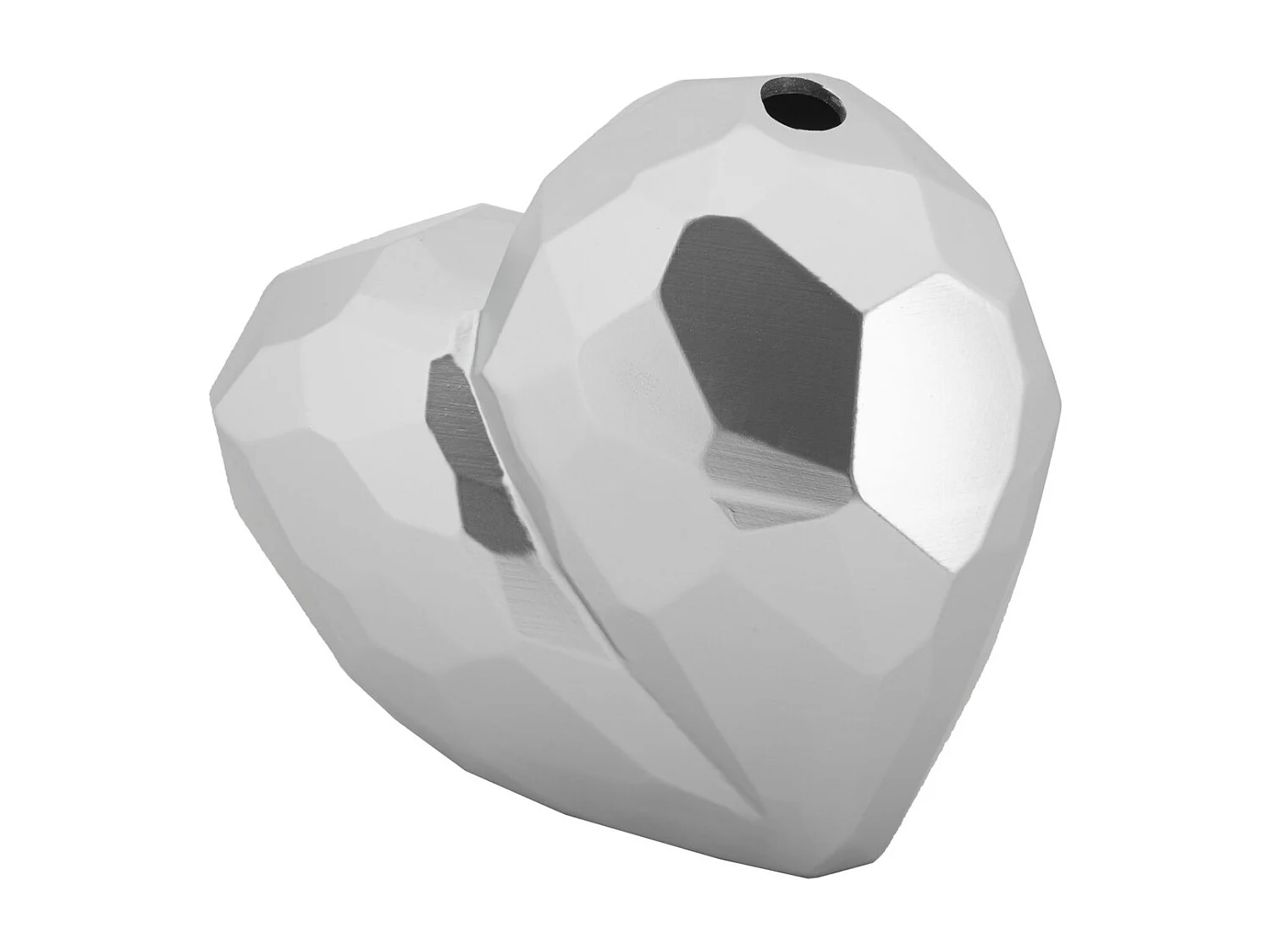 Wazon Dekoracyjny Serce, Srebrny, 18x19x9 cm, Seven Design