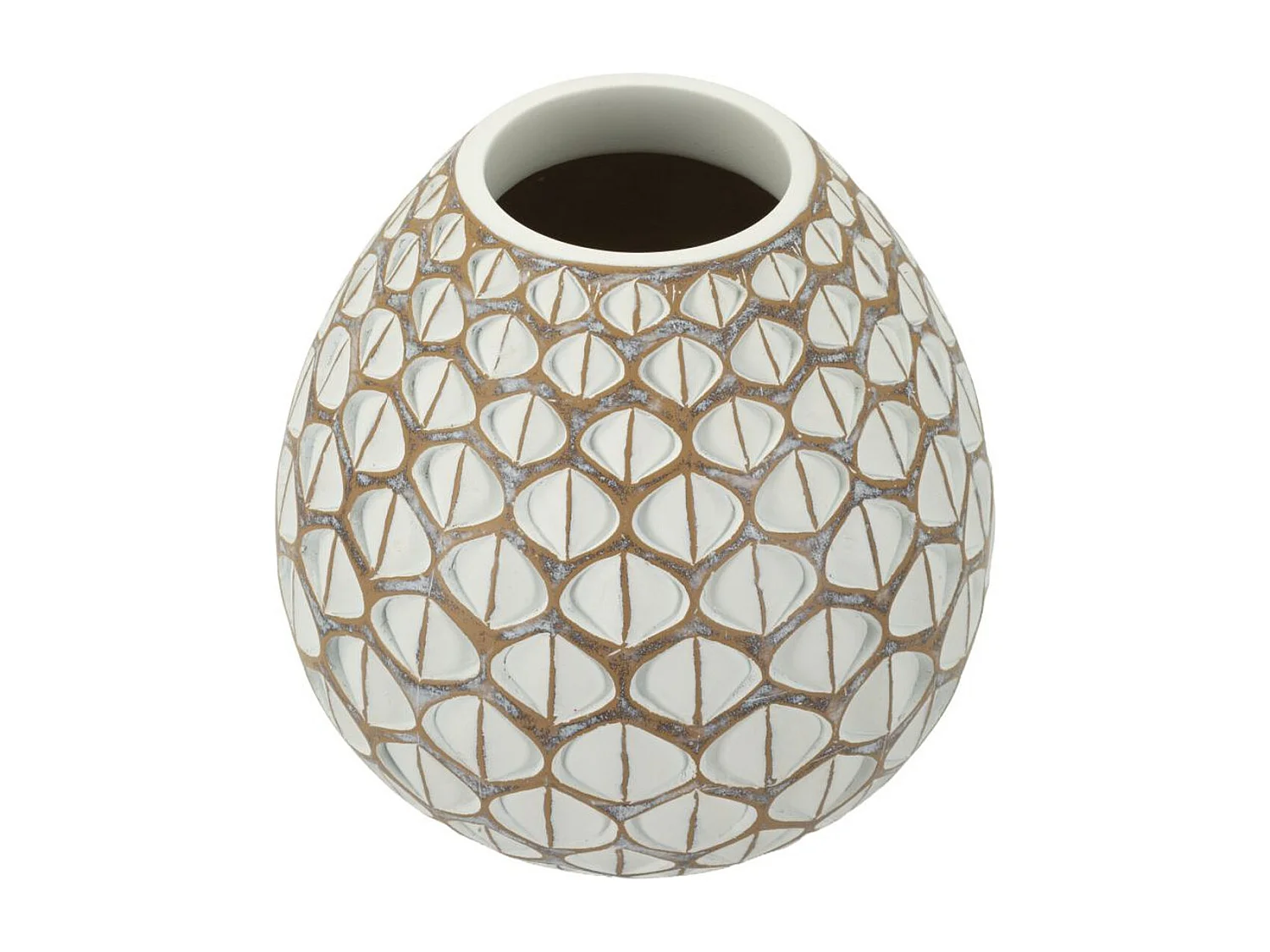 Wazon Dekoracyjny Stambuł, Biały, 27x27x27 cm, Seven Design