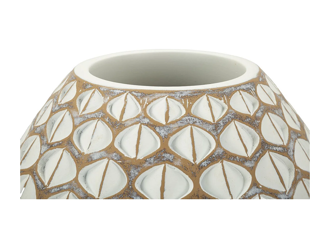 Wazon Dekoracyjny Stambuł, Biały, 27x27x27 cm, Seven Design