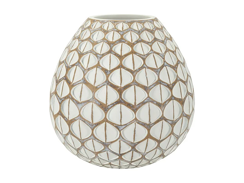 Wazon Dekoracyjny Stambuł, Biały, 27x27x27 cm, Seven Design