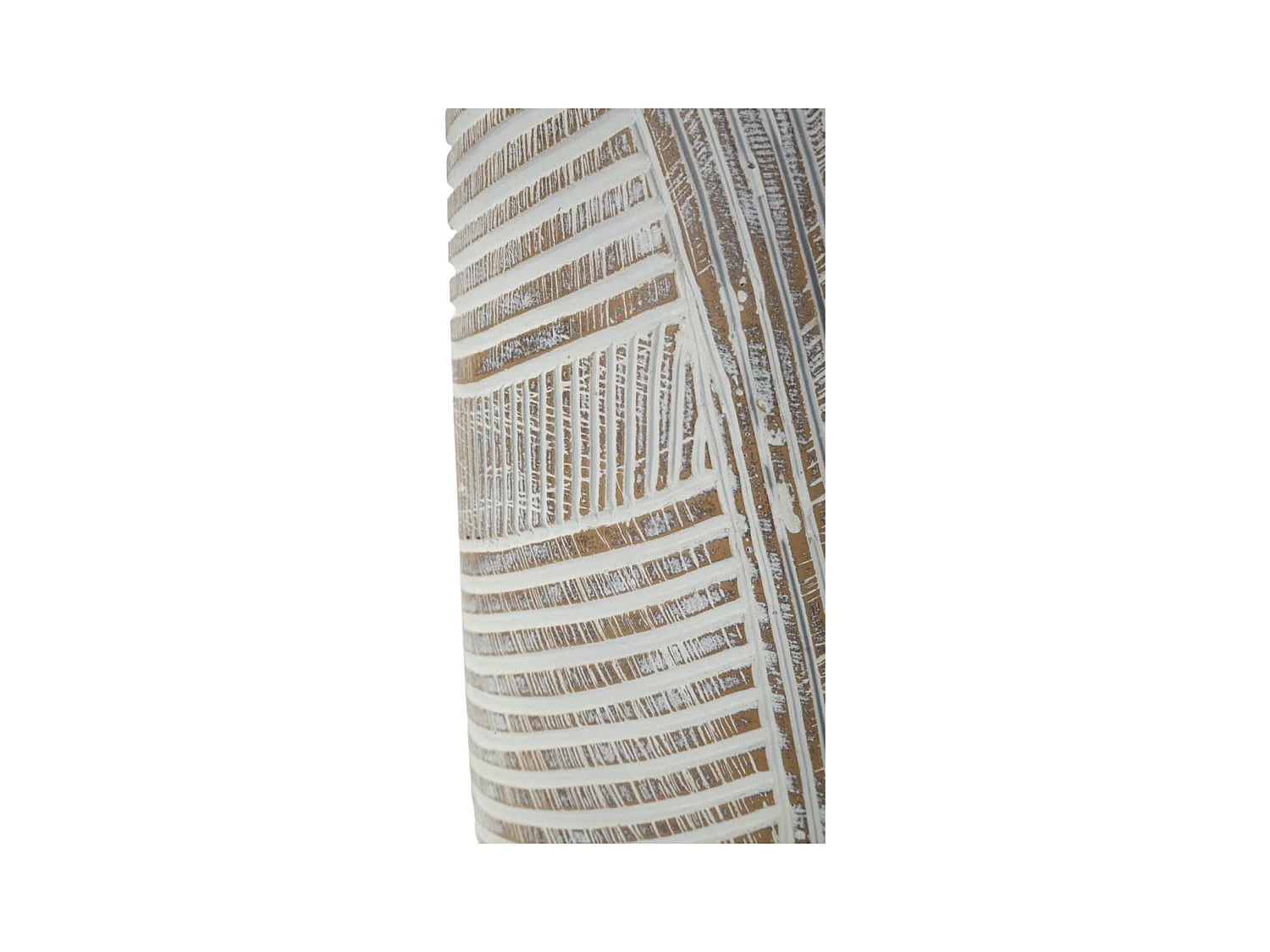 Vase Décoratif Lignes, Blanc, 55x19x19 cm, Seven Design