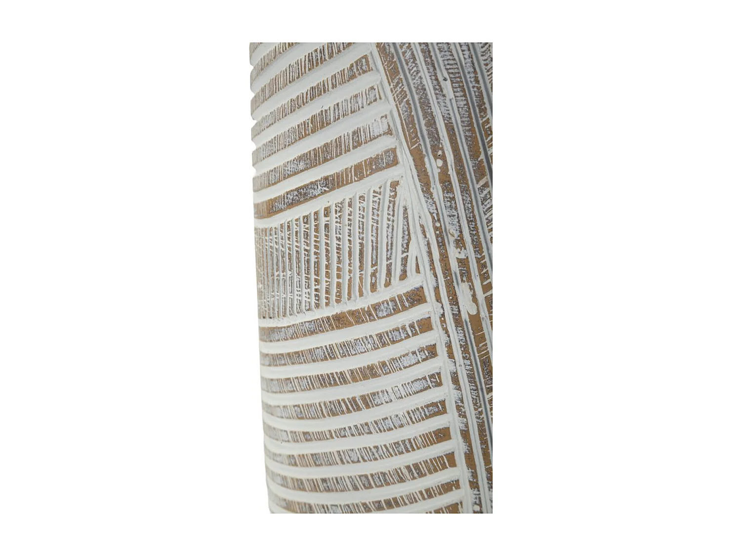 Vaso Decorativo Linhas, Branco, 55x19x19 cm, Seven Design