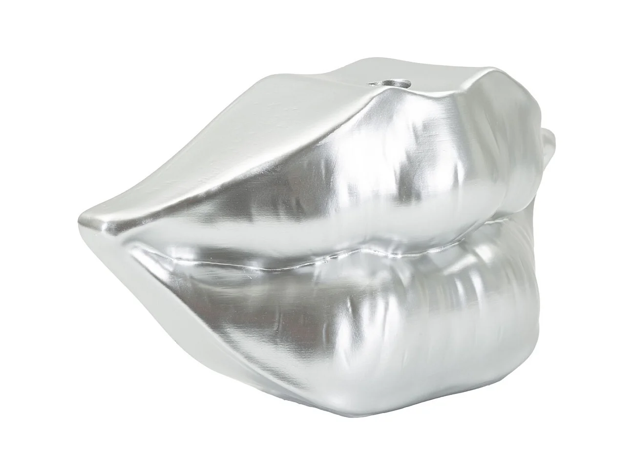 Vase Décoratif Bouche, Argent, 12x23x8 cm, Epikasa