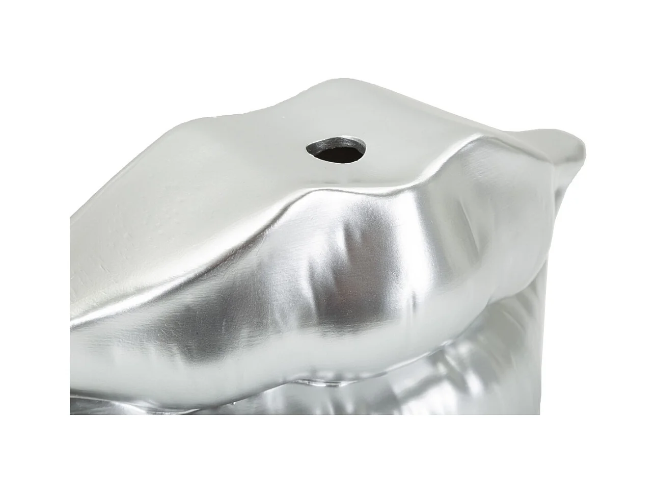 Vase Décoratif Bouche, Argent, 12x23x8 cm, Epikasa