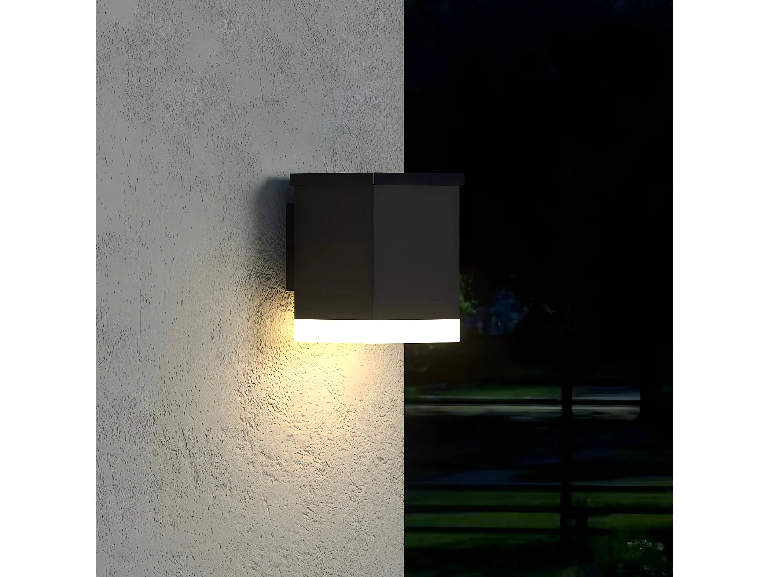 Applique murale solaire SUNBOX BLACK H12cm