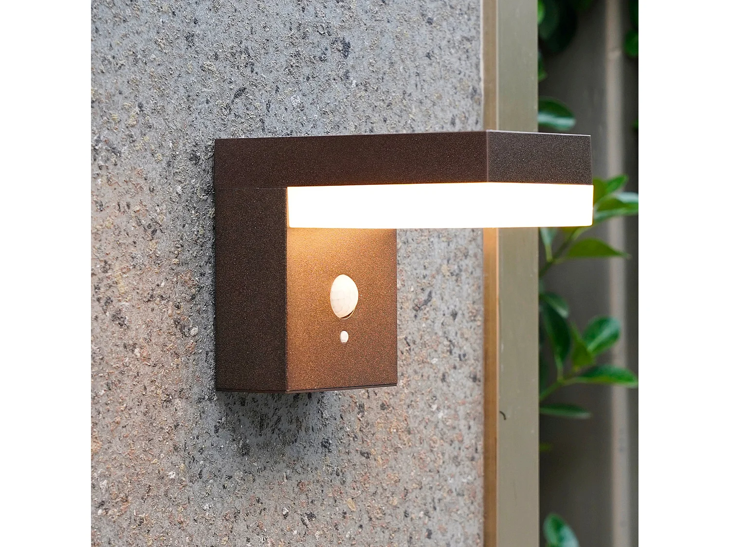 Applique murale solaire CENOVA Marron Aluminium H12,5cm