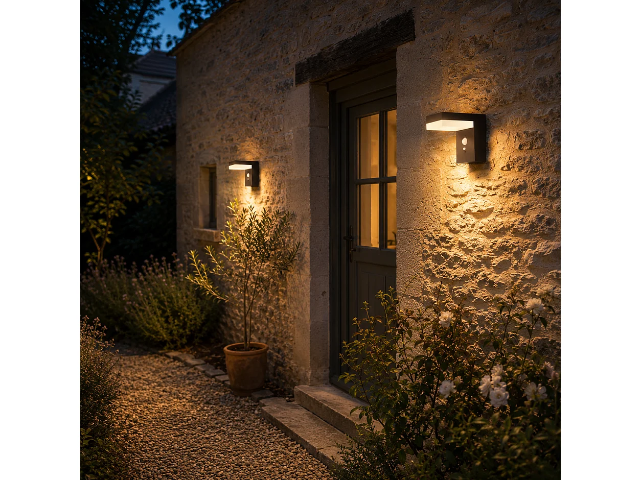 Applique murale solaire CENOVA WALL Rouille H13cm