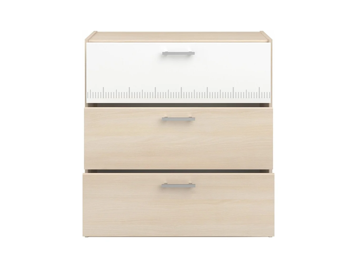 Commode avec 3 tiroirs bicolore PIA