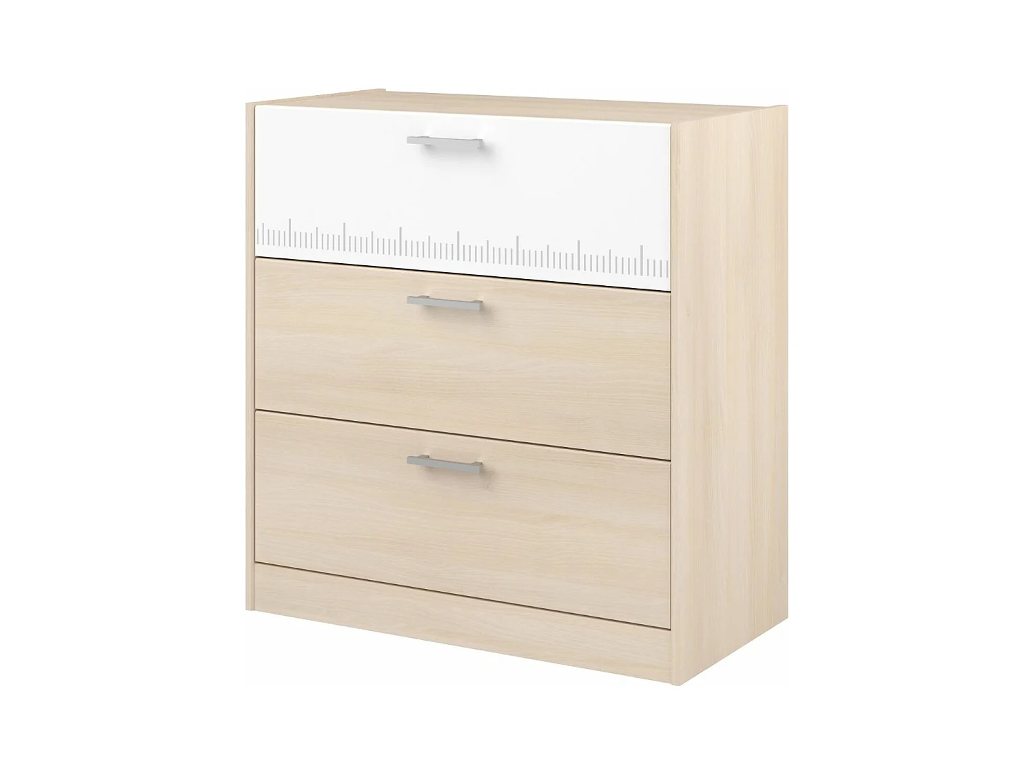 Commode avec 3 tiroirs bicolore PIA