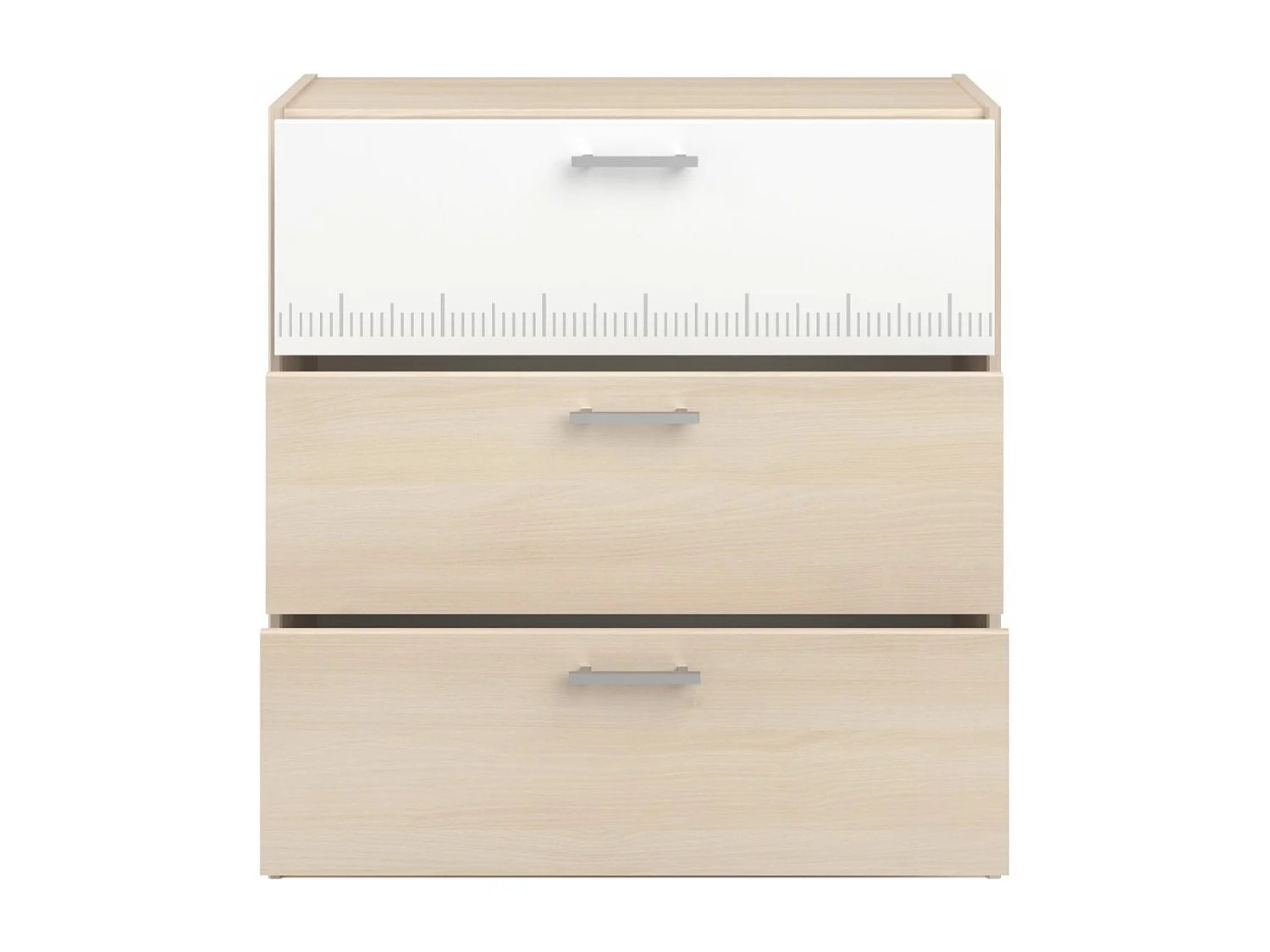 Commode avec 3 tiroirs bicolore PIA