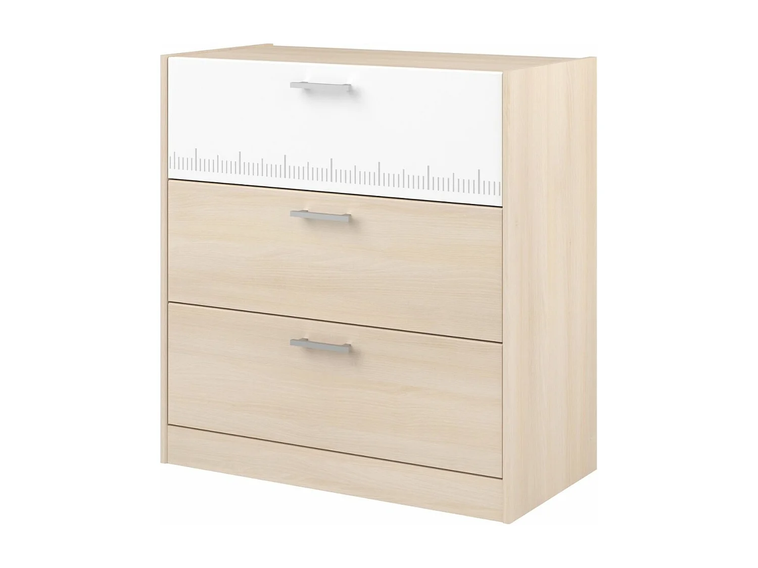 Commode avec 3 tiroirs bicolore PIA