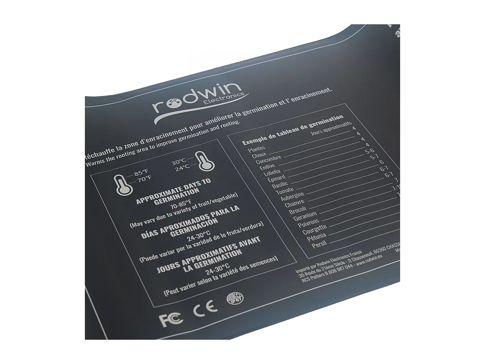 Tapis chauffant 20W avec variateur