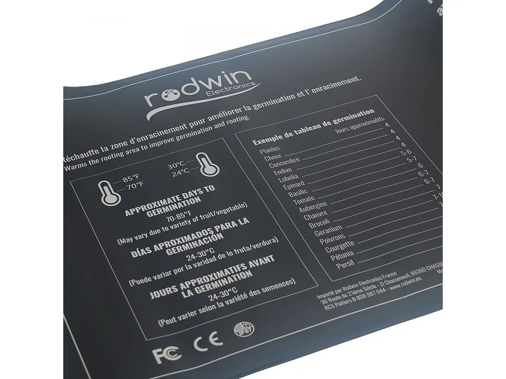 Tapis chauffant 20W avec variateur