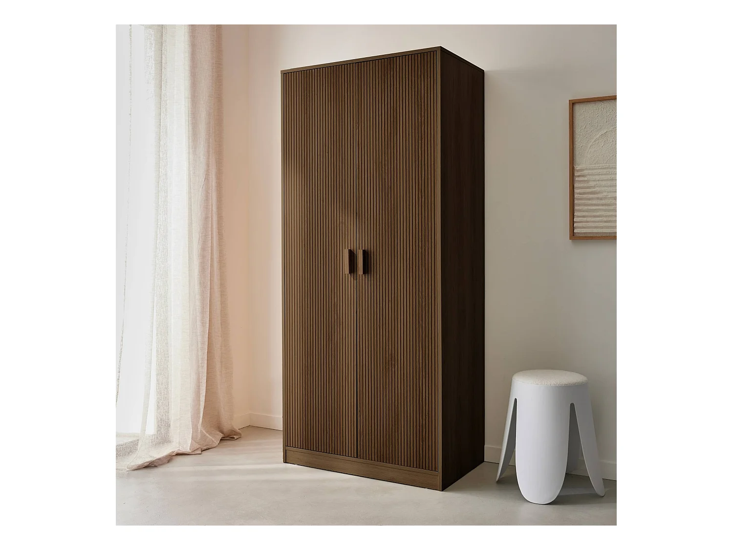 Vestidor, armario de dos puertas nogal