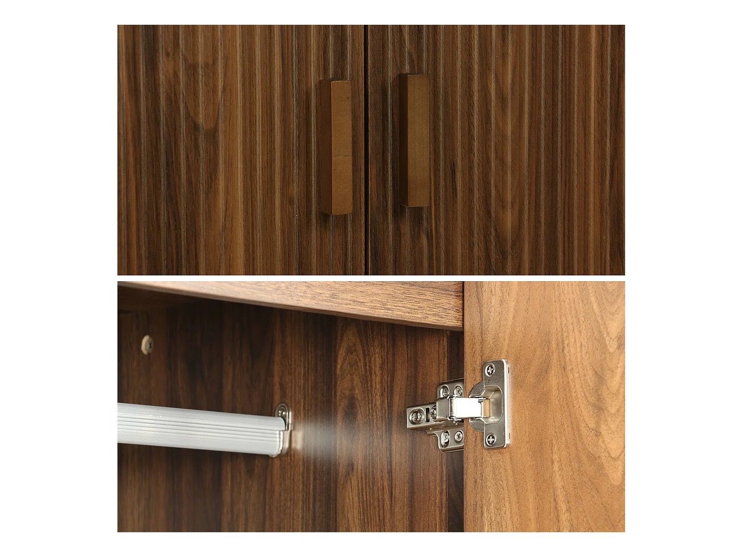 Vestidor, armario de dos puertas nogal