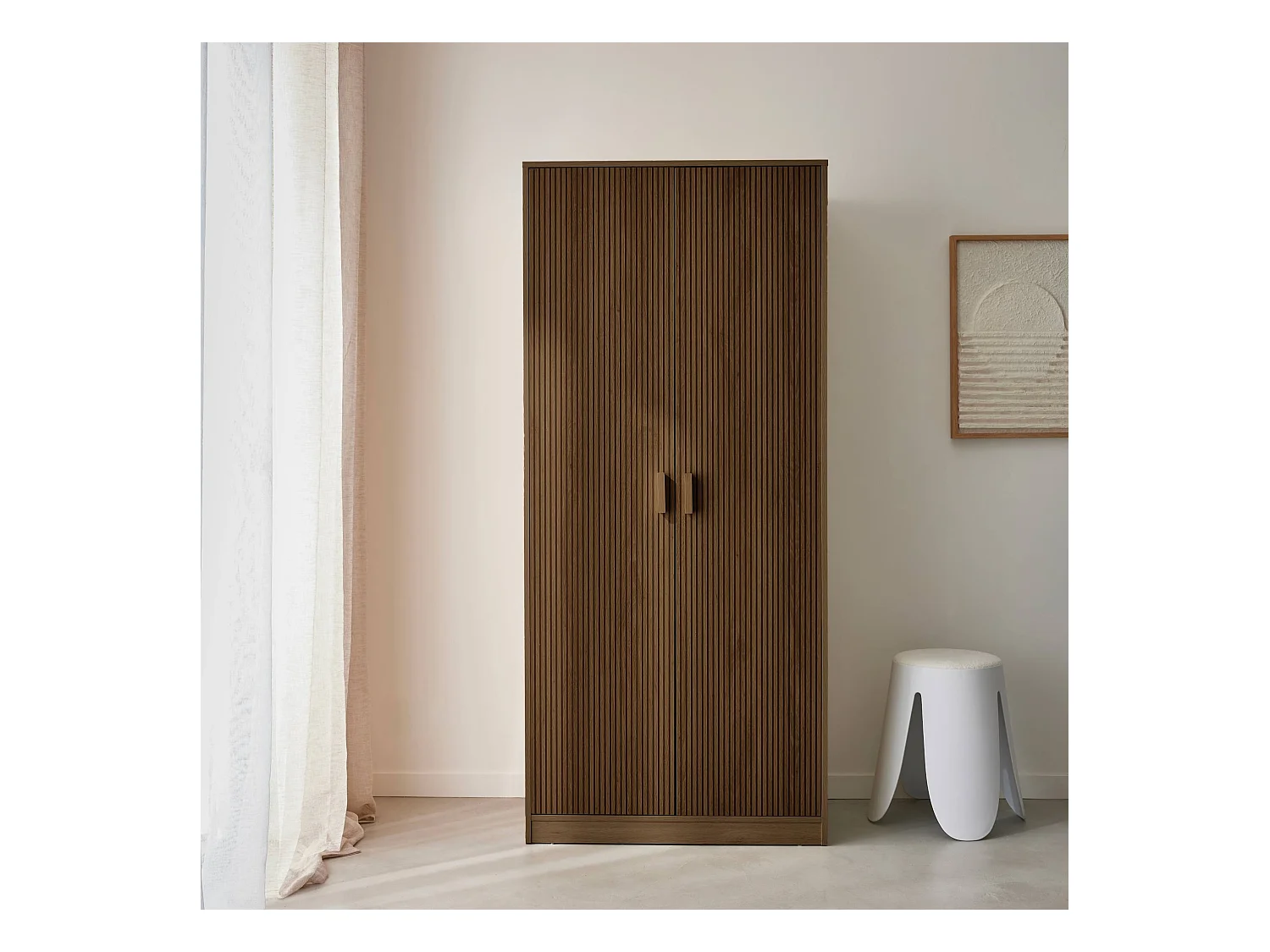 Vestidor, armario de dos puertas nogal