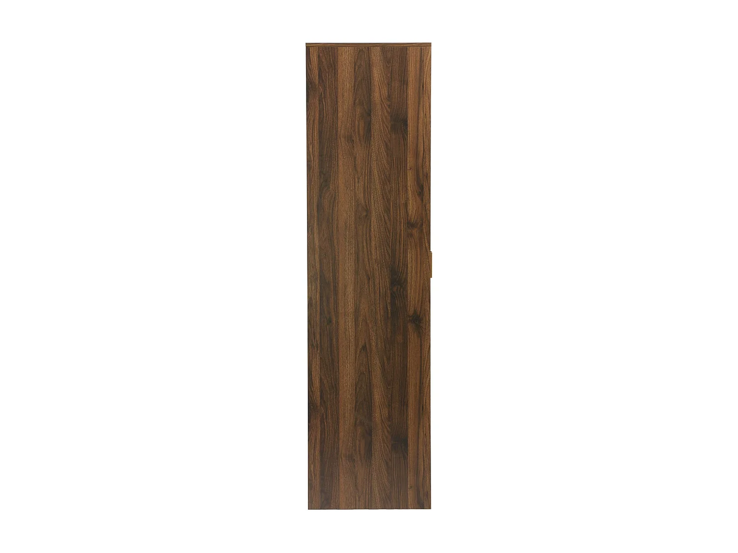 Dressing. armoire. 2 portes avec penderie et rangements LINEAR noyer. panneaux stratifiés et pied en bois de sapin L 80 x P 48 x H 180cm