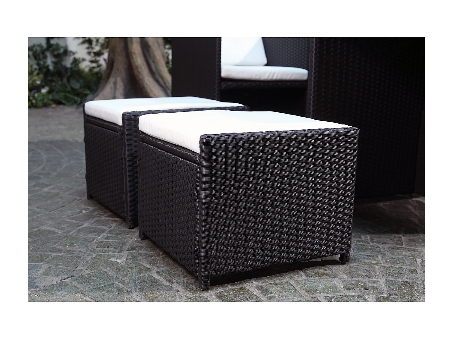 Miami 6 noir-blanc + housse de protection MIAMI