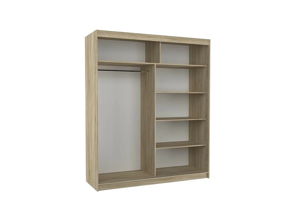 Armoire Tansas (180cm)/portes coulissantes/miroir/Sonoma