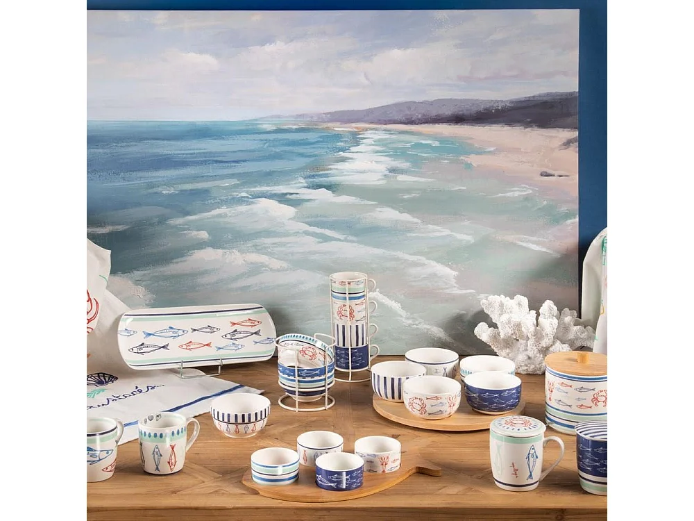 Coffret 4 tasses déjeuner Ariel