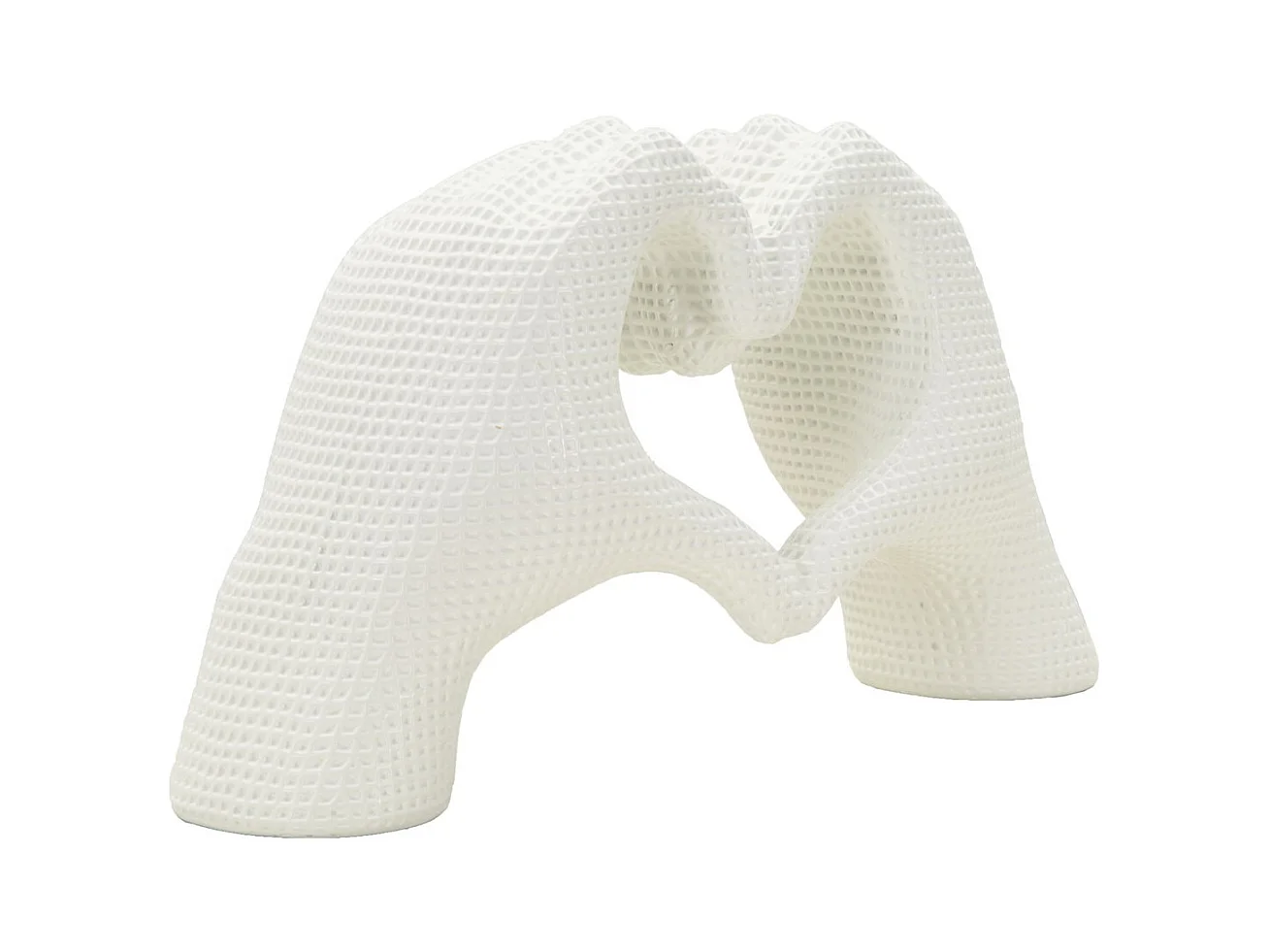 Sculpture Mains, Blanc, 13,5x25x7,5 cm, Seven Design