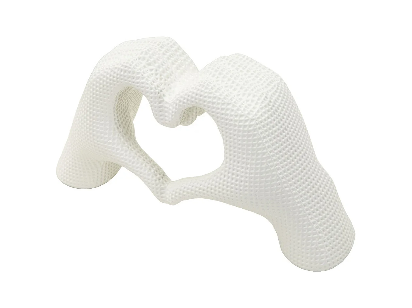 Sculpture Mains, Blanc, 13,5x25x7,5 cm, Seven Design