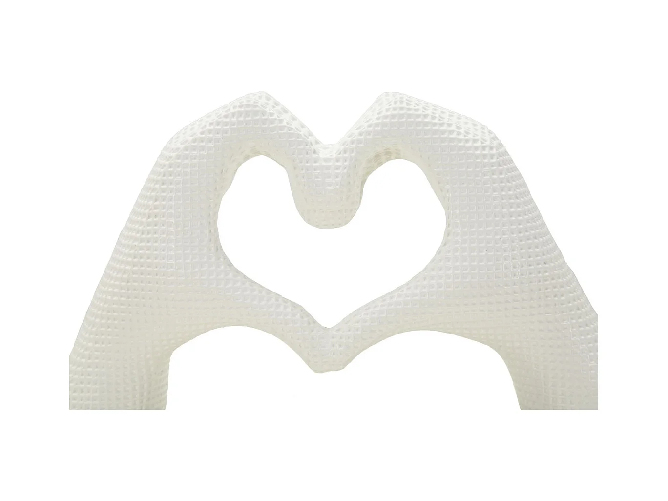 Sculpture Mains, Blanc, 13,5x25x7,5 cm, Seven Design