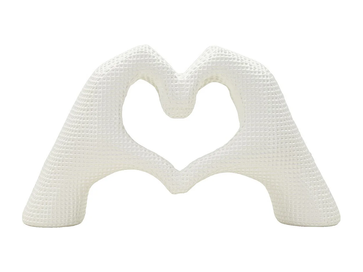 Rzeźba Mani, Biały, 13,5x25x7,5 cm, Seven Design