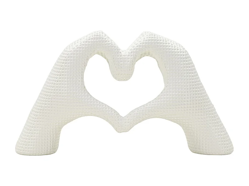 Rzeźba Mani, Biały, 13,5x25x7,5 cm, Seven Design