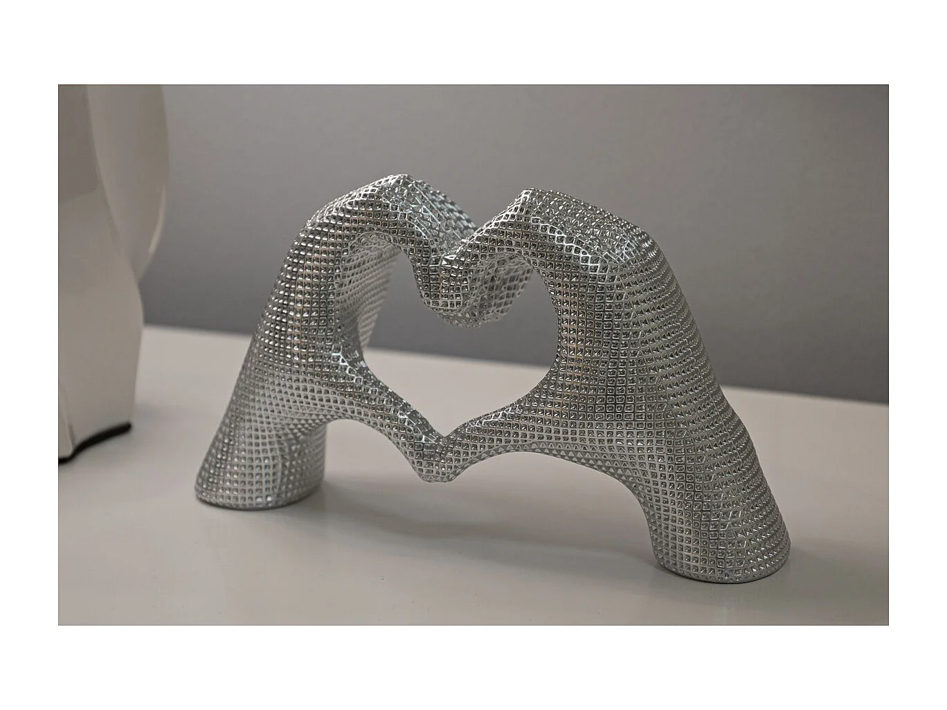 Sculpture Mains, Argent, 13,5x25x7,5 cm, Seven Design